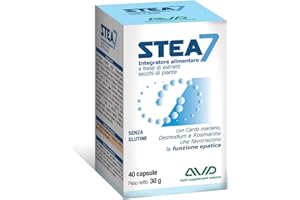 AVD REFORM | Stea7 – Integratore alimentare per la funzionalità epatica e il benessere del fegato con estratti vegetali selezionati – 40 capsule – Prodotto in Italia