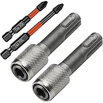 3 Adattatori SDS Plus A 6,35mm (1/4") - Per Trapani A Percussione, Convertitore Per Punte Esterne - Foto 6