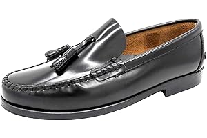 MARTTELY Herren Slipper Leder Business Schuhe Rahmengenäht Ledersohle