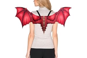ZHER-LU Disfraz de dragón, alas de capa de dragón para adultos, accesorio de cosplay de Mardi Gras para adultos