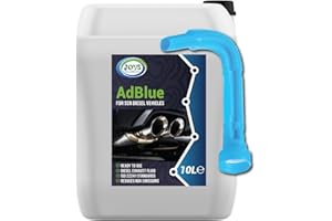 JOVS AdBlue 10 Liters with Spout – Diesel Exhaust Fluid Additive for SCR-Equipped Vehicles - Crystal Clean Diesel Treatment Fluid, ISO 22241 Compliant, Injected into Engine Exhaust Gases – DEF
