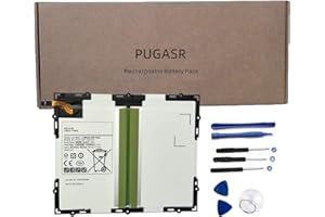 PUGASR EB-BT585ABE Tablet Akku Replacement für Samsung Galaxy Tab A 10.1 inch 2016 SM-T580 SM-T585 SM-T585C SM-T587 SM-T587P SM-P580 EB-BT585ABA 3.8V 27.74Wh 7300mAh Tools