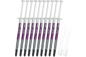 GCCL 10 Pack Thermal Paste Kit (5.15 W/MK 1 G/Pcs), High Performance CPU Thermal Paste Compound, Carbon Based Heatsink Paste for PC/PS4/IC/Processor/All Coolers, Thermal Interface Material (10 Pack)