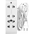 VIMAL WIRING DEVICES Yatra 2 Pin Extension Cord 1.3Mtr. with Surge Protector and Indicator,240Volts,White