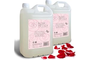 GPQ - Gel/Shampoing 2en1 PÉTALES DE ROSE | 2 Bidons de 5 L | 90% d'Origine Naturelle | Produits d'Accueil Hôtel | Avec Après-Shampoing, Sans Parabènes | Hôtel, Gîte Rural, Appartement, B&B