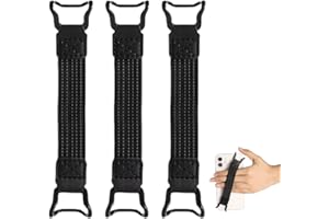 RAMGLYO 3pcs Dragonne pour Kindle et Tablettes E-Reader 4-8" - Compatible avec Kindle, Kobo, Lenovo, Sony E-Book et Fire Tablets, Bande Élastique Polyvalente et Antidérapante, Noir