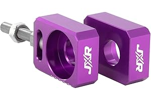JXRACING JXR Axle Chain Adjuster Tensioner Blocks for Surron Light Bee Talaria Sting + R (Purple)