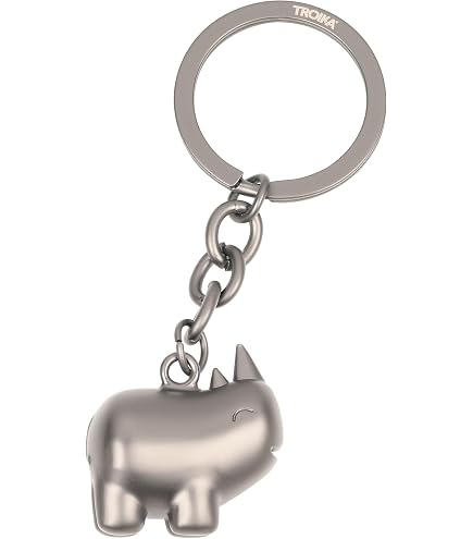 Troika KR14-20 Katz + MAUS Porte-clés Chat Et Souris En Fonte Métallique Mat - Accessoire Charmant Et Robuste