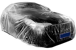 Rianpesn Cubierta Antipolvo para automóvil - Lluvia para Coche - para Autos Pequeños Reutilizable, Impermeable, A Prueba Polvo, Resistente A Los Arañazos, Fácil Instalar