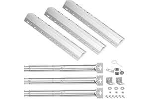 Gardenz Barre Flavorizer Universale, Resistente e Regolabile di Ricambio per Charbroil della griglia a Gas, Acciaio Inossidabile Accessori Si estende da 30 cm a 72 cm (45629 e 42204 3 Pezzi)