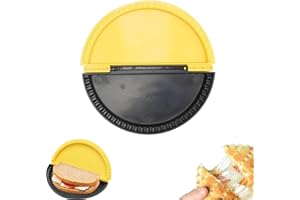 Viojrlly Pince à Sertir pour Enveloppements, Moules à Pizza en Plastique, Joint Tortilla, Moule à Sandwich Double Face pour Tortillas, Pâtisseries, Burritos, Sandwichs, Passe au Lave-Vaisselle