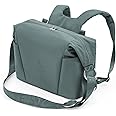 Stokke Xplory X Changing Bag, Rich Black - Doubles As Shoulder Bag or Backpack - Includes Foldable Changing Mat & Pouch Bag - UPF 50+, Water Repellent, Easy to Clean