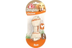8in1 Delights Chicken Chew Bone S, healthy chew snack for small dogs, 1 piece