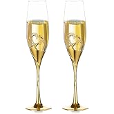 DIAMANTE Mirage – Set Di 2 Flute Da Champagne In Cristallo, Effetto Ottico, Confezione Regalo
