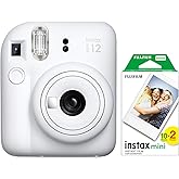 Instax mini 12 Beyaz Fotoğraf Makinesi ve 20'li mini Film