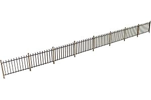 WWS WAR WORLD SCENICS War World Scenics 1mm MDF Barrière de Sécurité Échelle OO x 8 (Env. 2,1m de Long) pour Diorama Ferroviaire