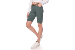 KENDINDZA COLLECTION Kendindza Chino Shorts Damen Kurze Bermuda Shorts Damen Knielang Kurze Hose Damen Sommer Shorts Damen Sommer elegant