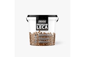 UK GROW Premium Leca Clay Pebbles for Optimal Gardening and Hydroponics (in a reusable bucket, 2L)