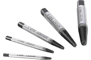 HAZET Schraubenausdreher-Satz 840/5 I 5-teilig in praktischem Kunststoff-Kasten I Linksausdreher zum lösen und entfernen von festsitzenden oder abgebrochenen Schrauben