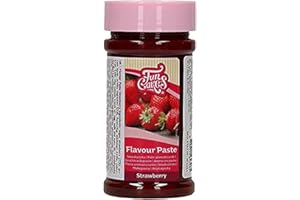 FunCakes Geschmackpaste Erdbeere: Lebensmittelaroma, großartiger Geschmack, perfekt zum Dekorieren von Kuchen, geeignet für Teig und Füllungen. 120 g.