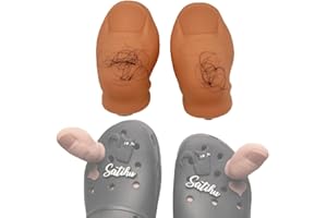 BIFIUSIE 7 Crocs Toe, zabawne palce, charmsy do butów Crocs, "zrób to sam", akcesoria dekoracyjne dla dzieci i dorosłych (2 sztuki), żywica syntetyczna