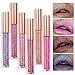 TOPBeauty Fashion Women Glitter Lip Makeup Waterproof Lip Gloss Nude Glitter Shimmer Focallure Lipstick Lip Kit #35