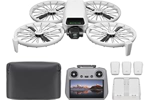El Pack DJI Flip Vuela Más (Control Remoto con Pantalla RC 2), dron con cámara 4K UHD para Adultos, despegue Desde la Palma, Retorno automático, 3 baterías para un Tiempo máx. de Vuelo de 93 min