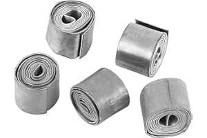 Tashce 5 Rotoli Foglio di Piombo Foglio di Piombo Rotolo, Striscia Piombo 0.8mm Pesca Morbido Foglio di Piombo Striscia zavorra Pesi Accessori Attrezzatura per Bilanciare Accessori da Pesca