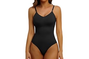 Joyshaper Body Sculptant Femme Gainant Ventre Plat Invisible Bodysuit Shapewear Push Up Body Gainant Minceur avec Bretelles Ajustable