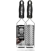2 Way Cutting Kitchen Grater Stainless Steel S for Hard Cheese, Apple, Carrot, Pumpkin And Chocolate from Microplane Gourmet Series