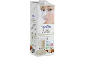 NATTURA Bevanda di Riso e Mandorla Bio, Senza Zuccheri, Alta Digeribilità, Naturalmente Privo di Lattosio, Senza Glutine, di Bassi Grassi Saturi, Ingredienti 100% Italiani, Vegan, 1 L