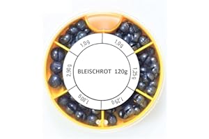 STMK Bleischrot Sortimentsdose 120gr (1,0gr, 1,25gr, 1,8gr und 2,9gr)