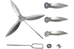 YWNYT Kit Sistema di Pulizia One-Touch da 18-1/2 Pollici, 2 Griglie per We-BER Grill 90992 3618 7443 307443 307408 90719 Cha-rcoal Bollitore griglia Parte di Ricambio 7444 Bollitore