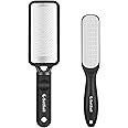 SetSail Callus Remover for Feet 2 Pack Foot File Kits Rust-Free Foot Scrubber Premium Stainless Steel Pedicure Tools Can be Used on Both Wet and Dry Feet, Foot Scraper for Dead Skin, Cracked Heels