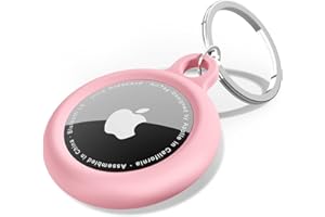 oakxco Silikonowy brelok do Airtag, uchwyt na Airtag z kółkiem na klucze, pokrowiec na Air Tag, urocze akcesoria dla dzieci, bagażu, obroży dla psa, samochodu, kompatybilny z etui Apple Airtag