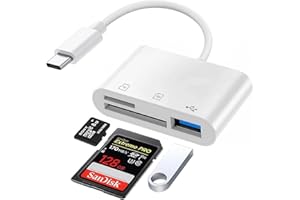 USB C-kortläsare, USB C till Micro SD TF-minneskortläsare, kortläsare typ C till USB-kamera minneskortläsare adapter för Phon