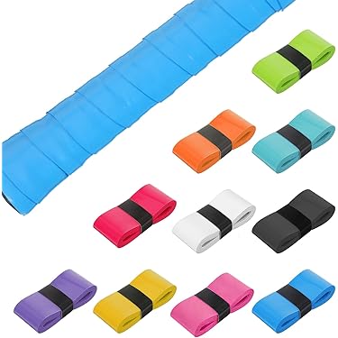 Entgoinggo Racket Overgrip Tape, 60 STKS Tennis Overgrip Badminton Racket Grip Zweetabsorberende Anti Slip Racket Tennis Racket Grip Tape