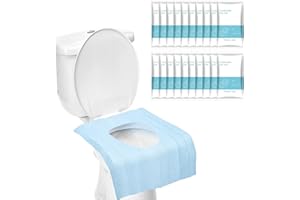 Debbery 20pcs Disposable Toilet Seat Covers,Portable Toilet Seat Covers, Suitable for Travel, Hotel Accommodation, Public Toilets，Healthy Blue Toilet Seat Covers，Each is Individually Packaged