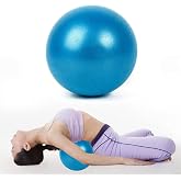 UKOFEW Yoga Ball, Mini Pilates Ball, Small Exercise Balls with Inflatable Straw, for Yoga, Full Body Workout and Balance Impr