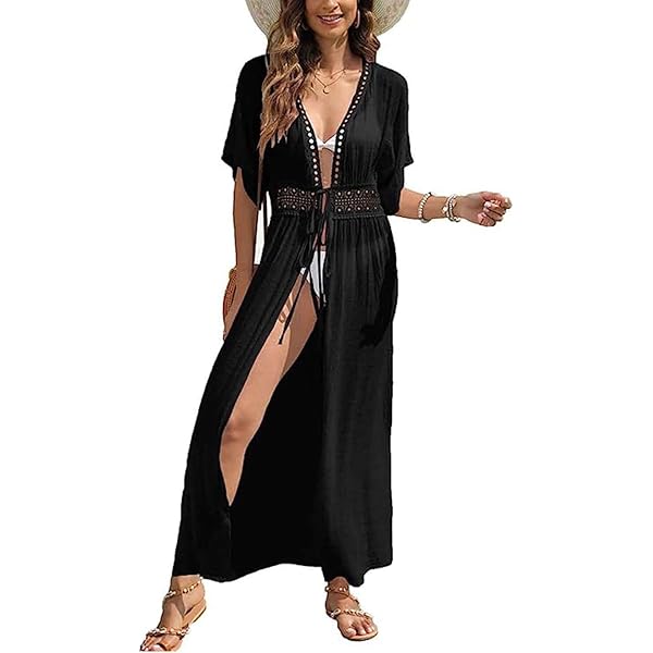 Kimono Donna Stampa Boemia - Copricostume Estate, Manica Lunga, Chiffon Poliestere - Foto 7