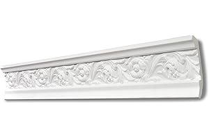 DECOSA Moulure G3 (Gracia) - polystyrène - blanc - 50 x 80 mm - longueur 2 m - 35 pièces (=70 m)