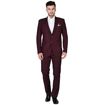 Buy Tag 7 Wine Coloured Two Piece Suit 