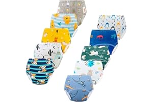 JackLoveBriefs Pack de 10 Bragas de Aprendizaje niño niña（ 2-6 Años ）