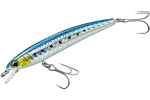 DUEL Yo-Zuri F1161-GHIW Pins Minnow Leurre Flottant de Plongeur, Sardine