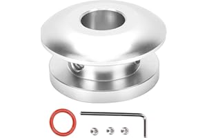 Fydun Shift Knob Boot Adapter, Gear Shift Knob Boot Retainer Adapter, Shift Knob Boot Retainer Nut Adapter Limiter Shifter Adapter Shifting Head Buckle Stopper Universal for Car (Silver)