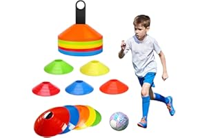 BAOSROY Plots de Marquage pour Football,Plots de Délimitation,Plots Entrainement,Marquage Cônes,Disques d'Entraînement,Cones de Sport pour Délimitation,Plots pour Délimitation Entraînement Football