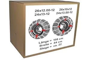 VSK 26 x 12.00 – 12 Catene da neve + tenditore per tosaerba 26 x 10 x 12 / 24 x 13 – 12 24 x 13.00 – 12