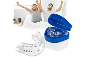 AIOUTGOGO GouttièRe Dentairec Mise à Niveau MatéRielle2.0 Plus Doux Et Plus éLastique Ne Fait Pas Mal à La Bouche Anti Ronflement Efficace Puissant Apnee Du Sommeil Appareil Stockage IndéPendant 2PCS
