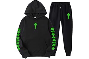 BFTHWY Trapstar Chandal niño London Impresión Deportiva 2 Piezas Sudadera con Capucha y Pantalones Otoño Invierno Sudadera,2024 Sudadera con Capucha Conjunto Unisex