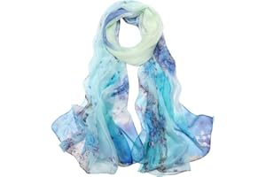 LDCSA Seidenschals Damen 100% Seide Leicht Seidentuch Silk Schal Halstuch Tuch Geschenk Frauen MEHRWEG